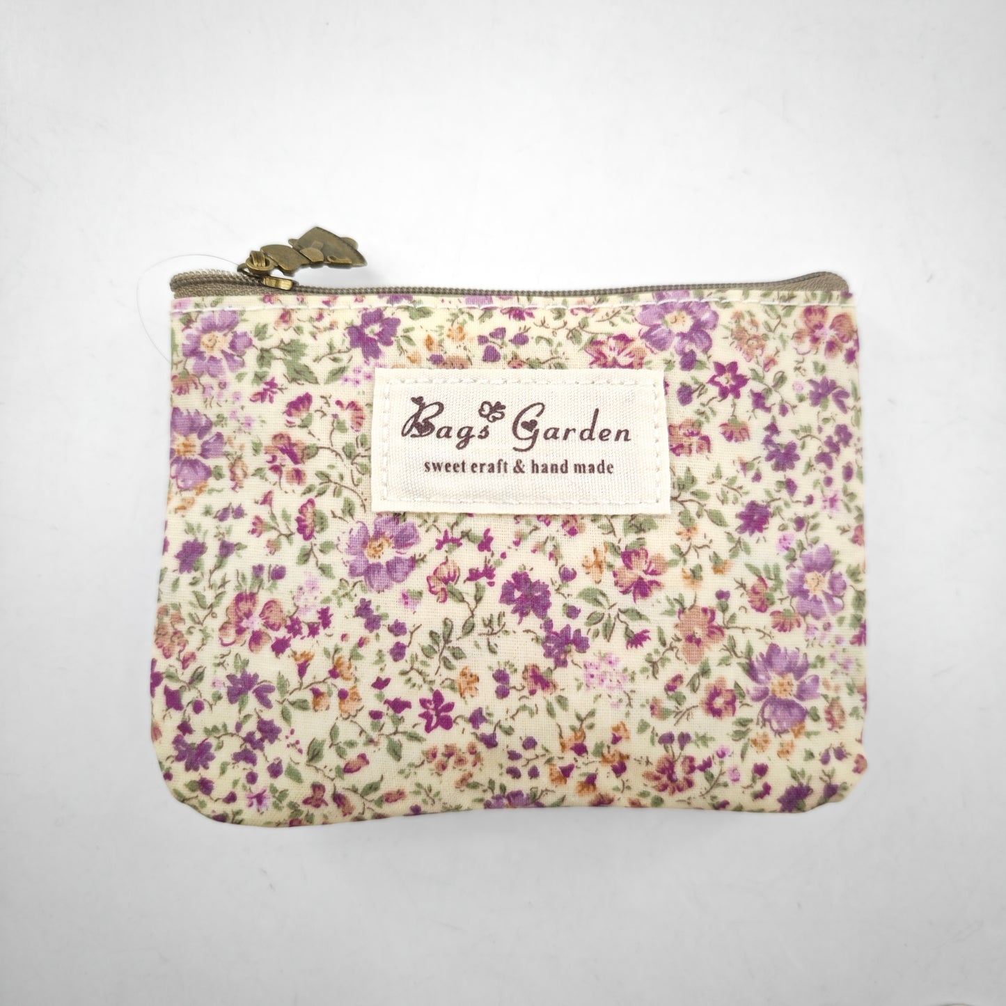 Monedero impermeable con flores