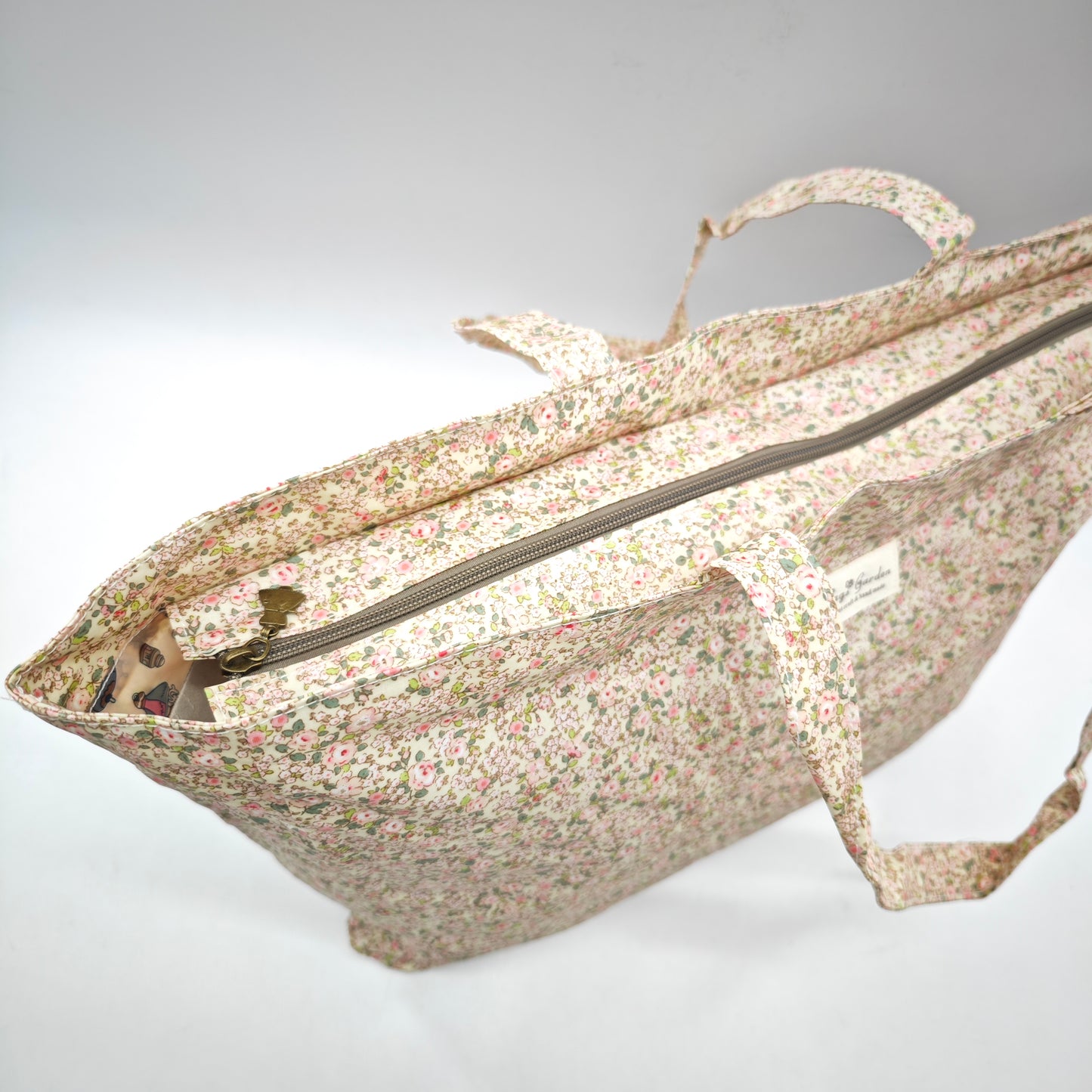 Bolso de playa impermeable con flores