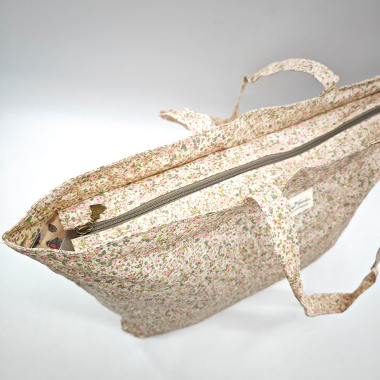 Bolso de playa impermeable con flores
