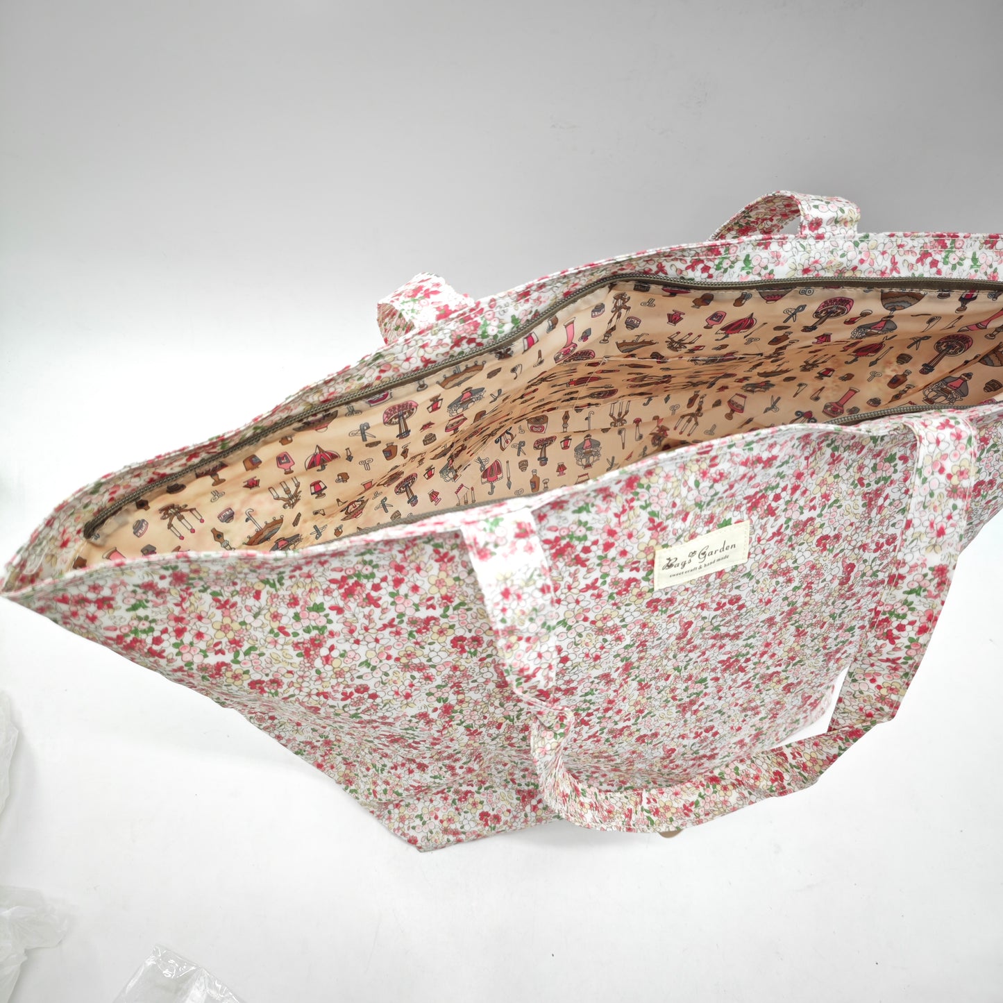 Bolso de playa impermeable con flores