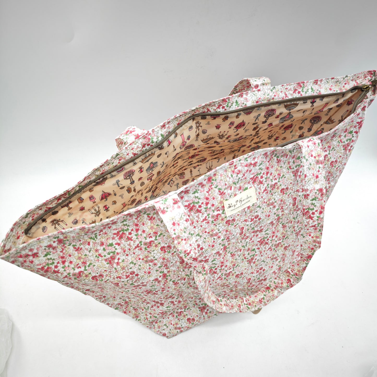 Bolso de playa impermeable con flores