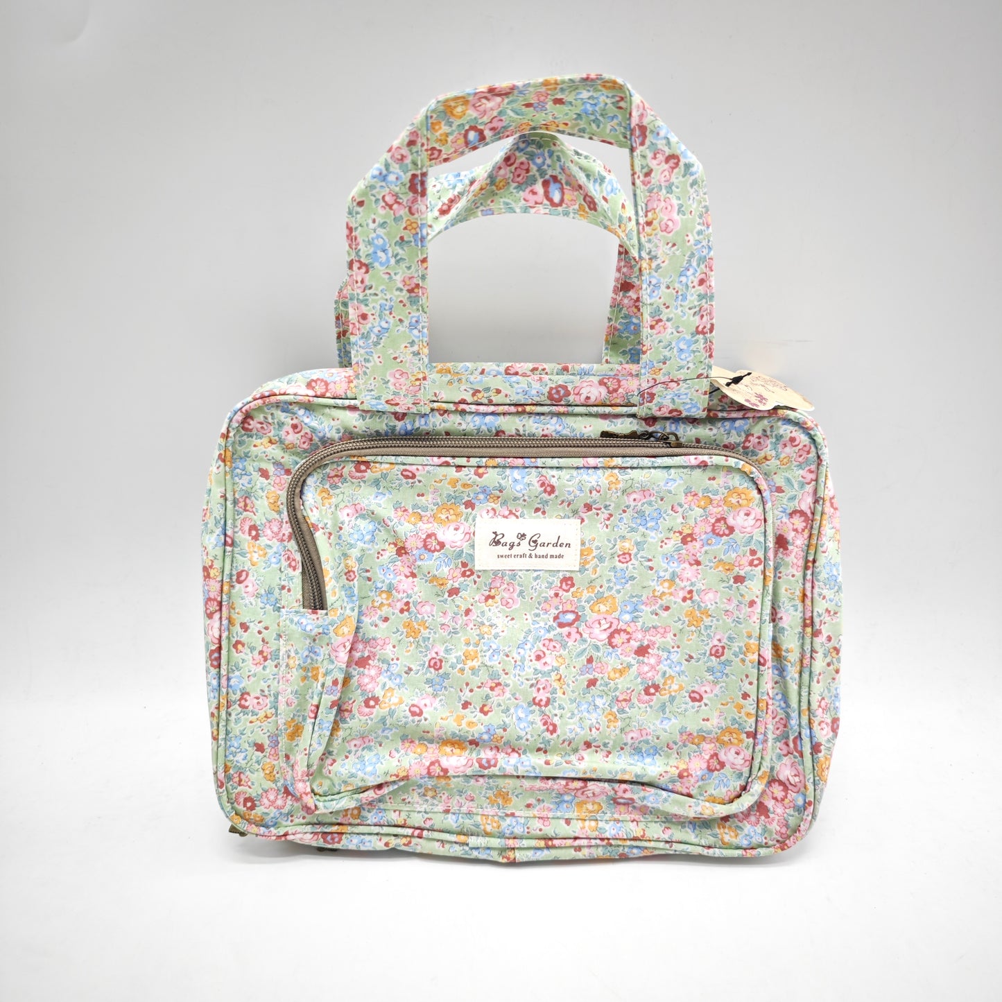 Neceser grande colgable impermeable de flores