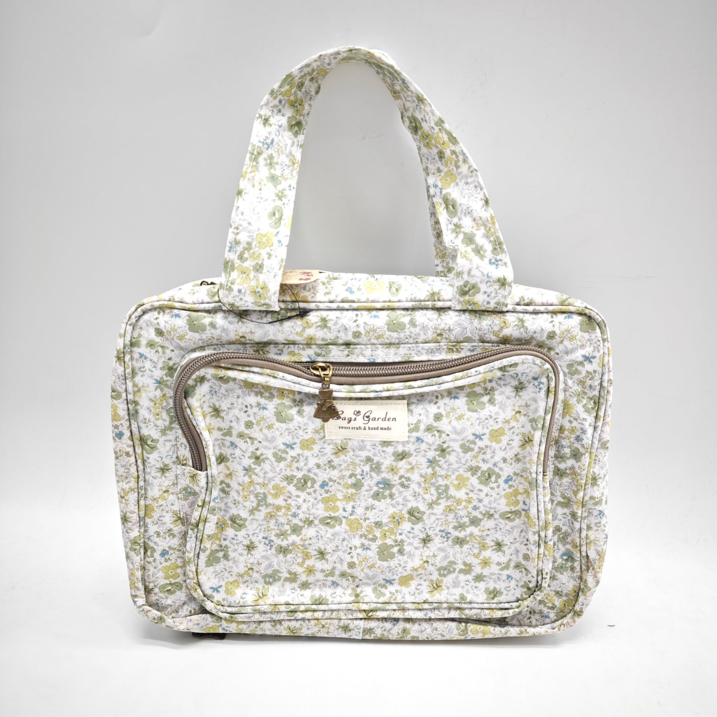 Neceser grande colgable impermeable de flores