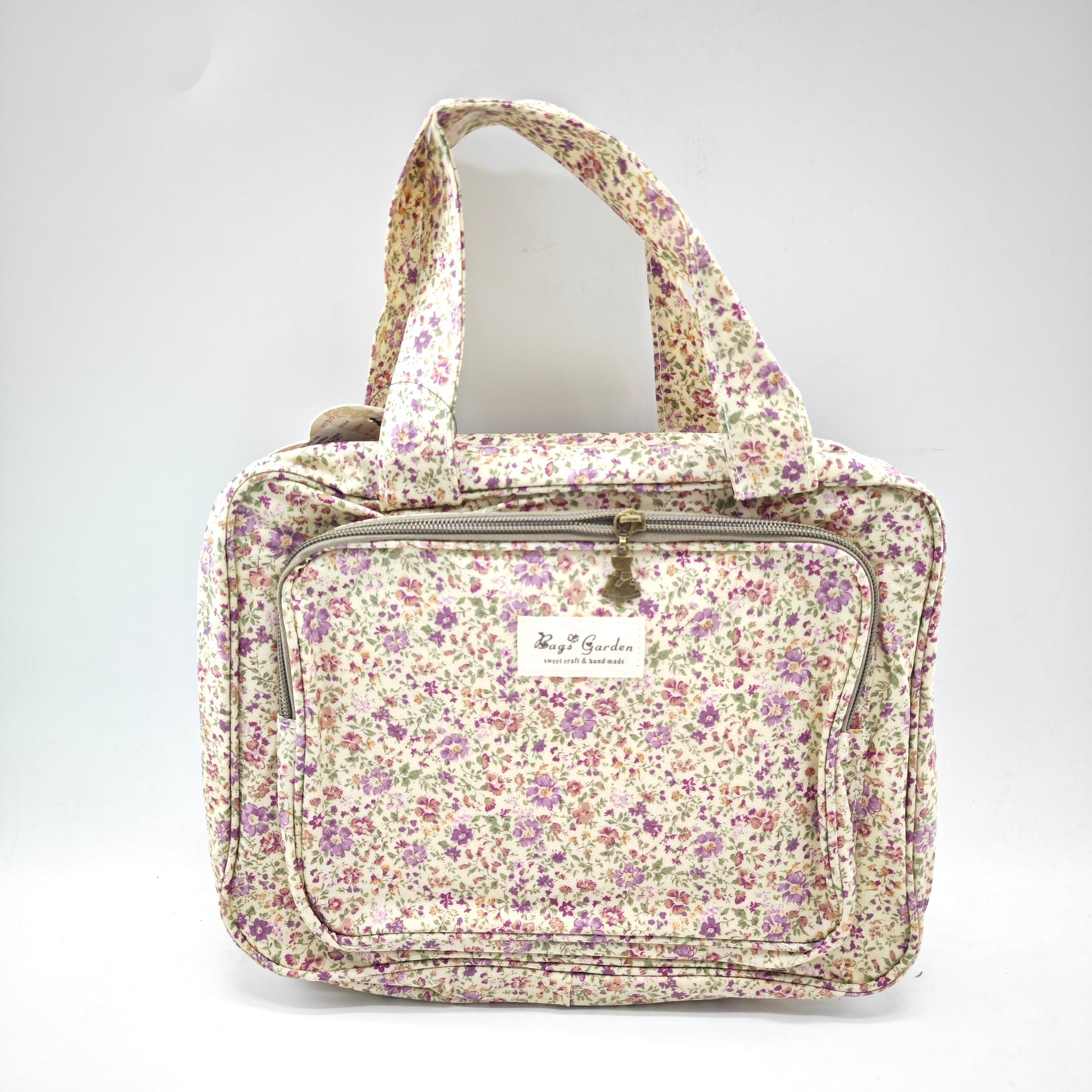 Neceser grande colgable impermeable de flores