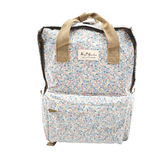 Mochila doble asa Impermeable con flores para mamás y uso diario