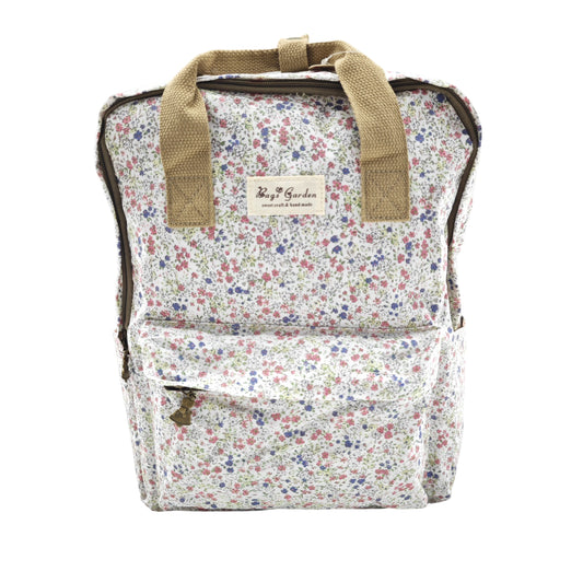 Mochila doble asa Impermeable con flores para mamás y uso diario