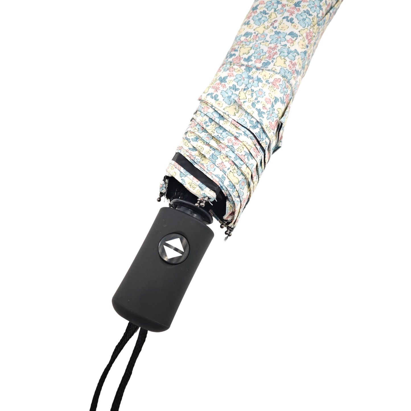 Paraguas Plegable Automático Floral – Protección Solar e Impermeable｜Azul amarillo floral