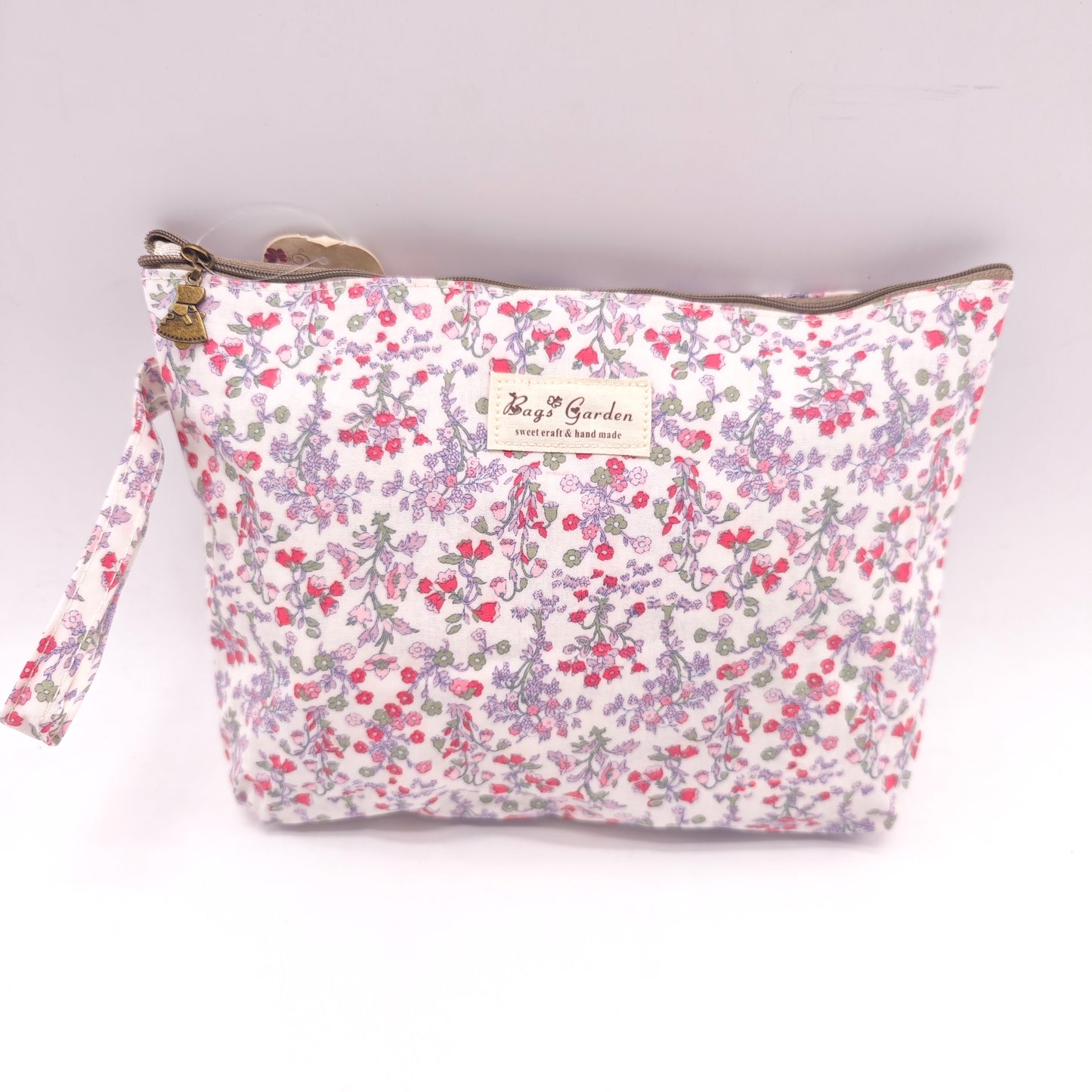 Neceser grande impermeable con flores