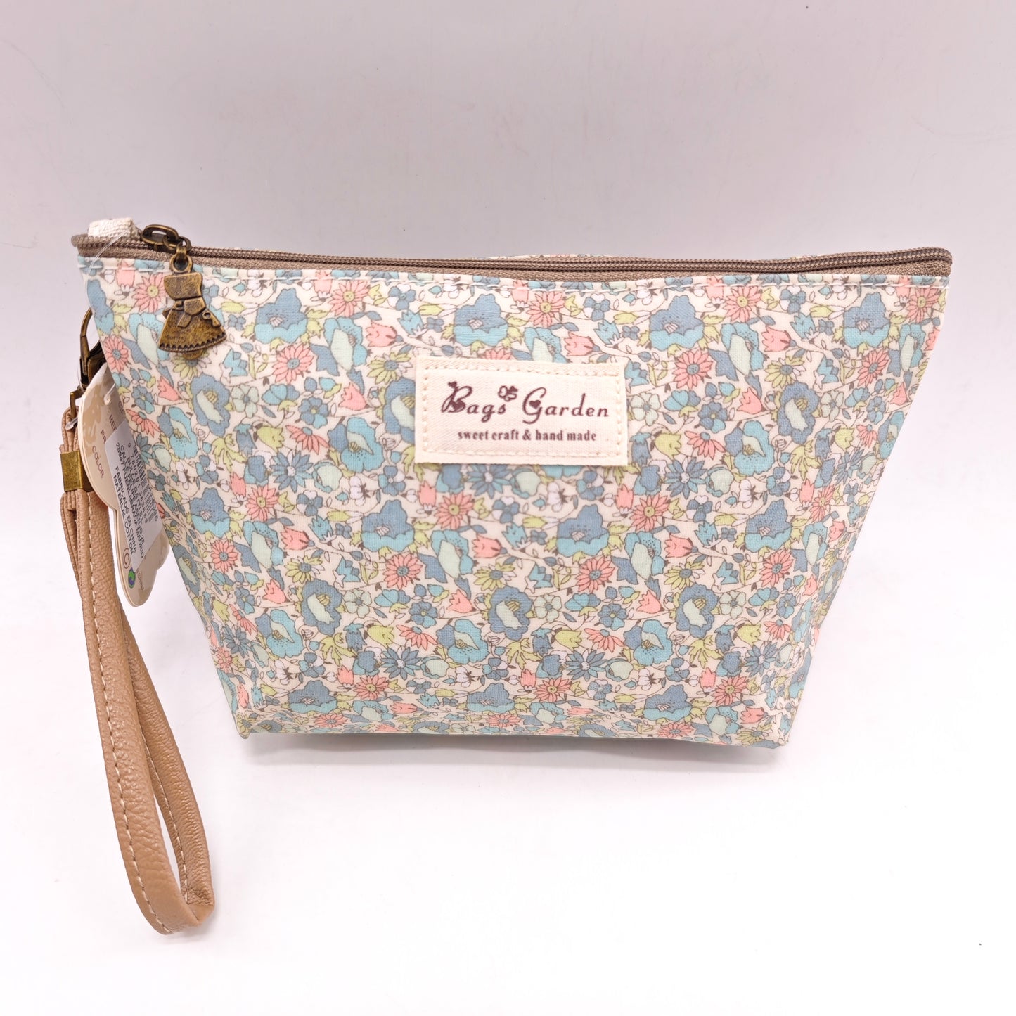 Neceser pequeño impermeable con flores