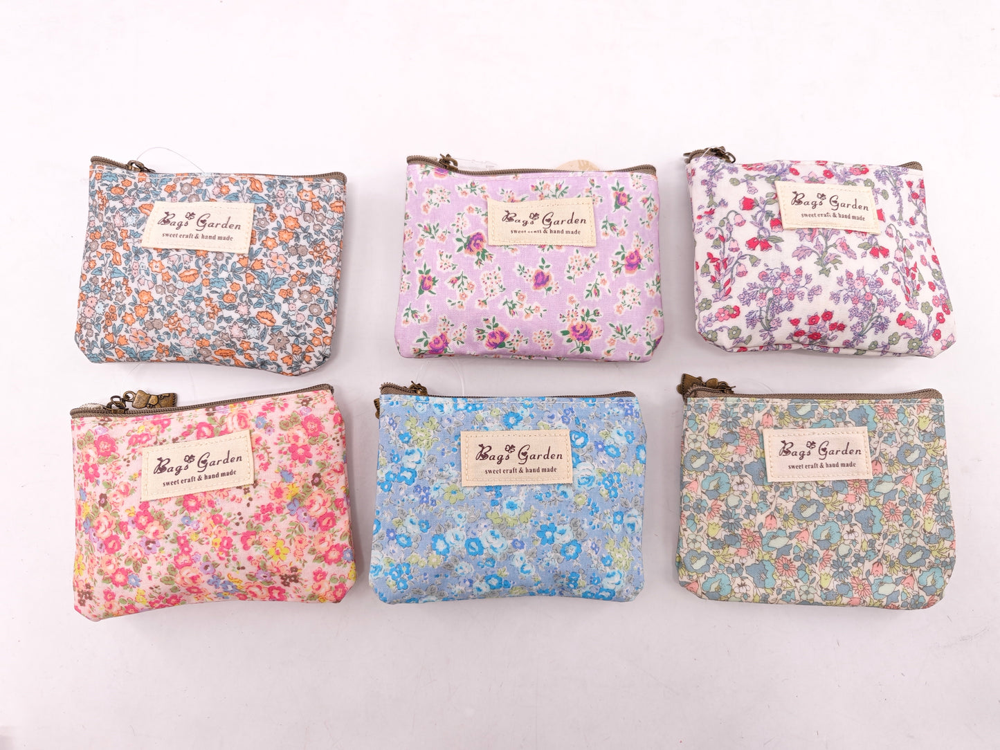 Monedero impermeable de flores