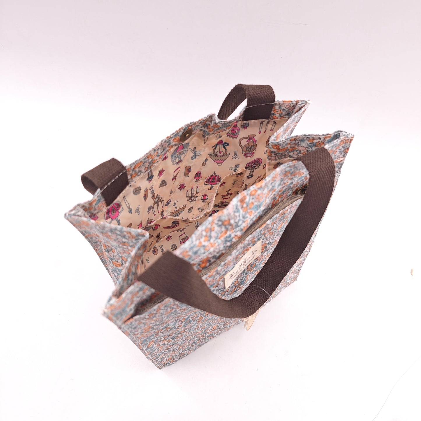 Bolso de mano pequeño impermeable floral