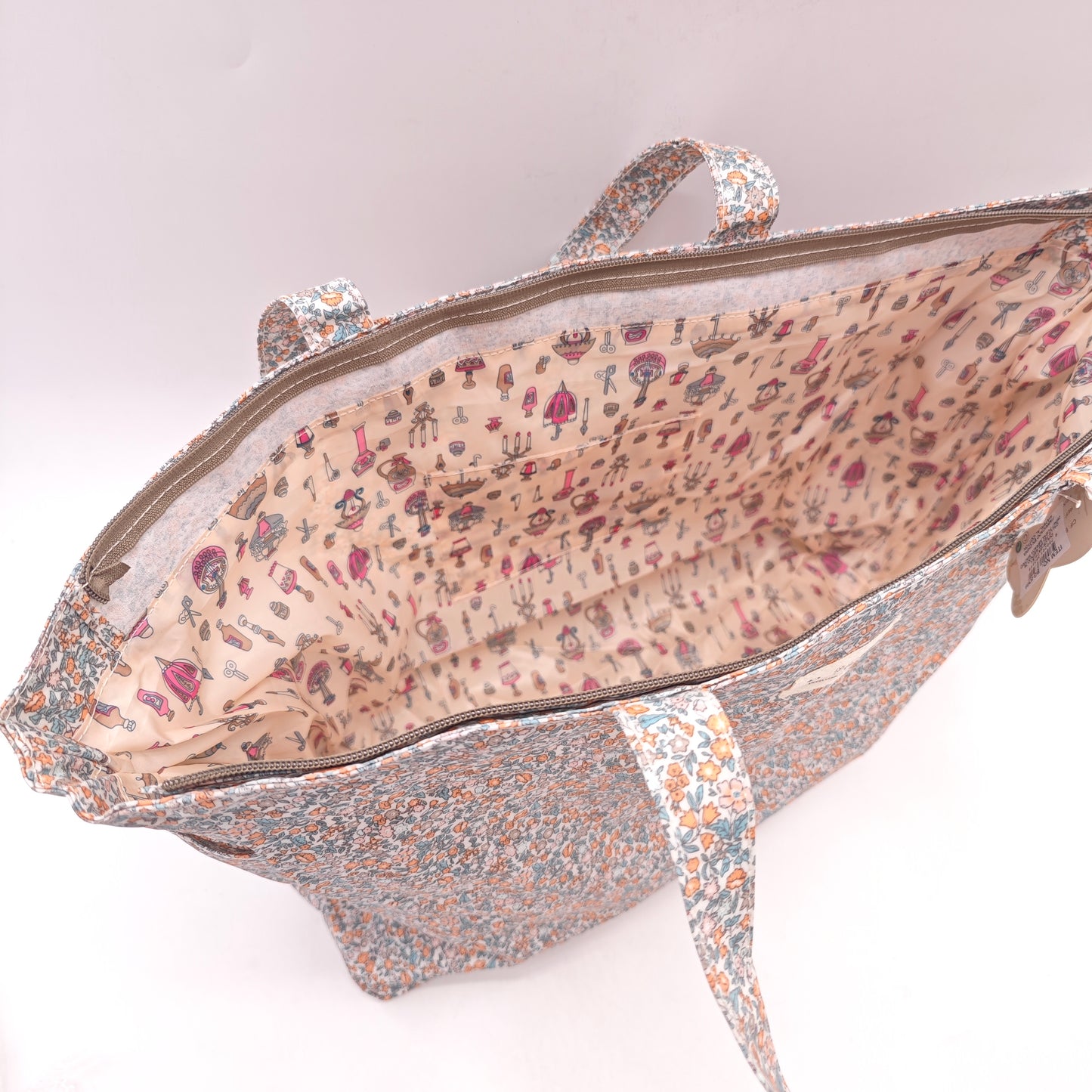 Bolso de playa impermeable de flores