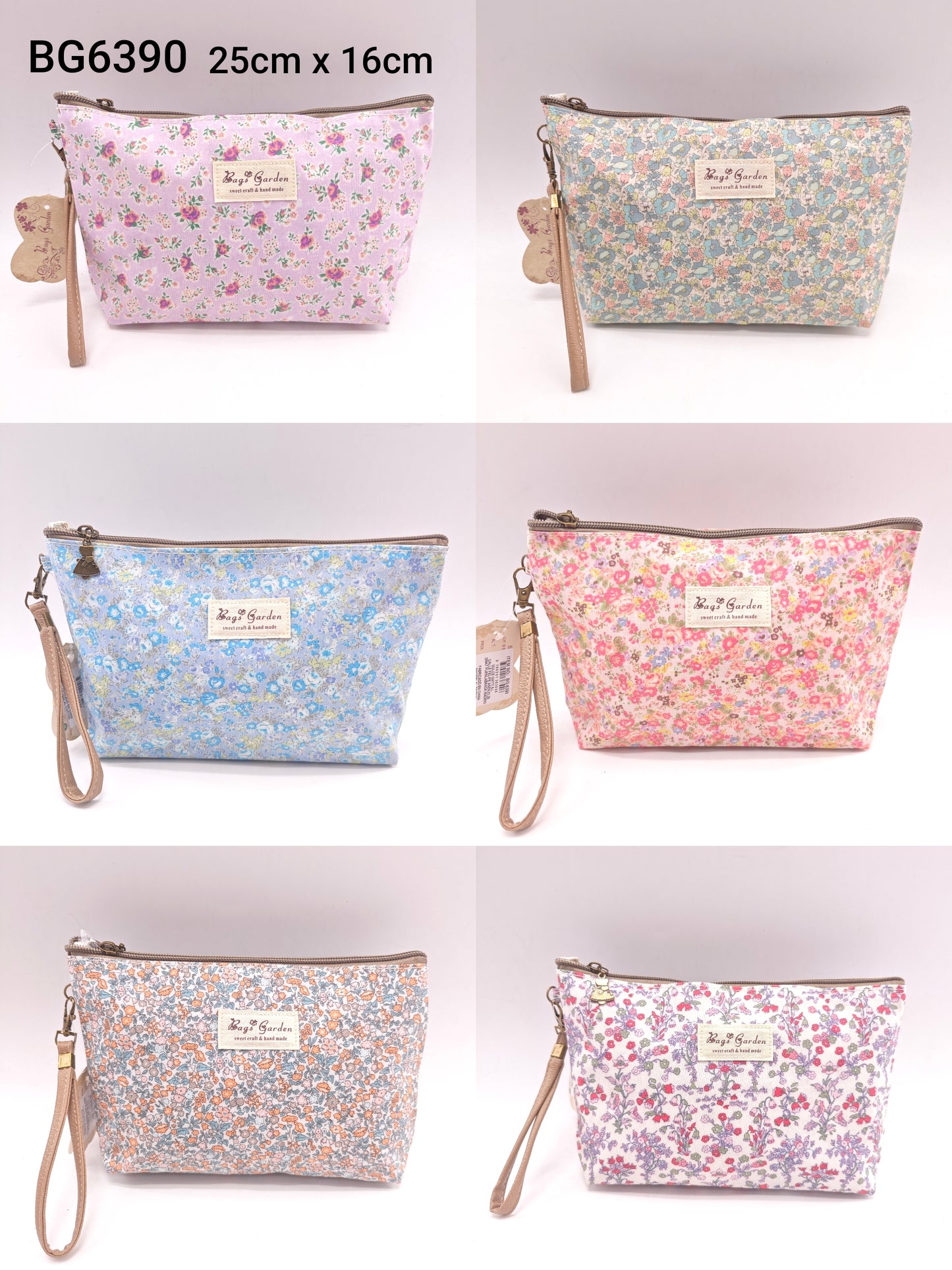 Neceser Mediano Impermeable con flores