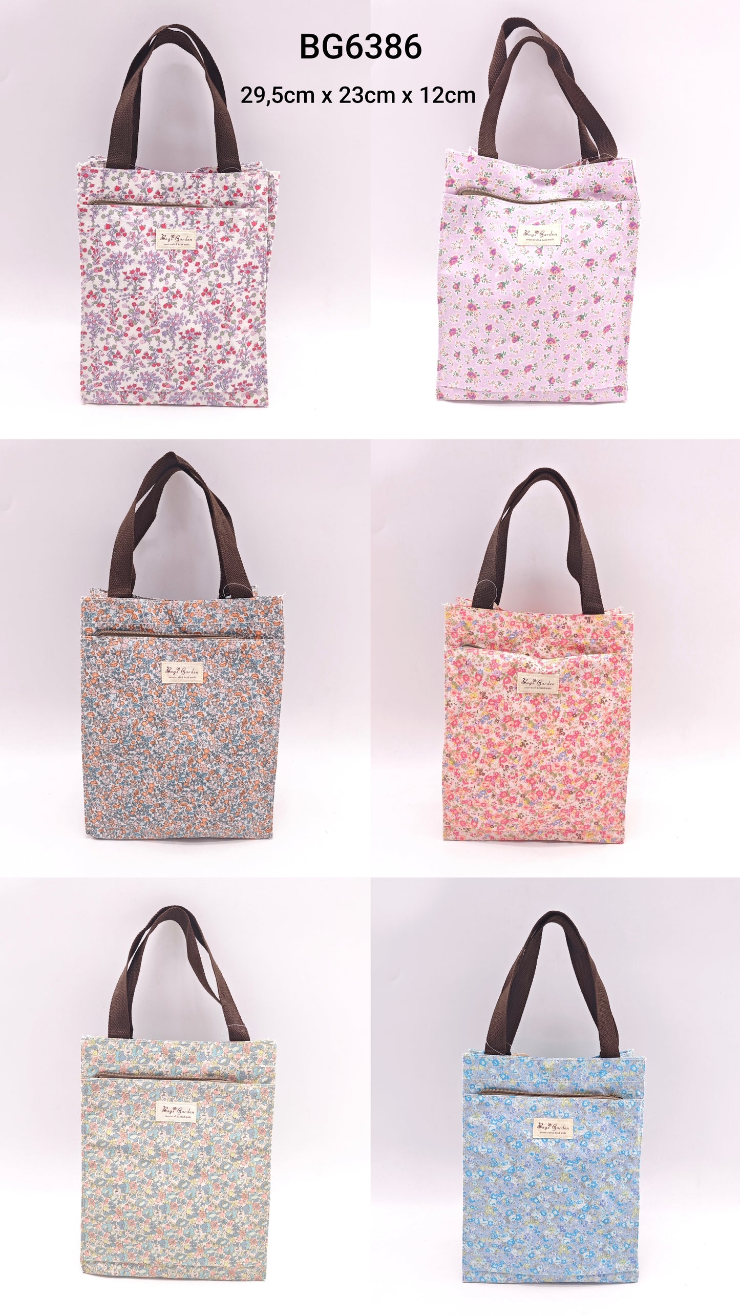 Bolso de mano pequeño impermeable floral