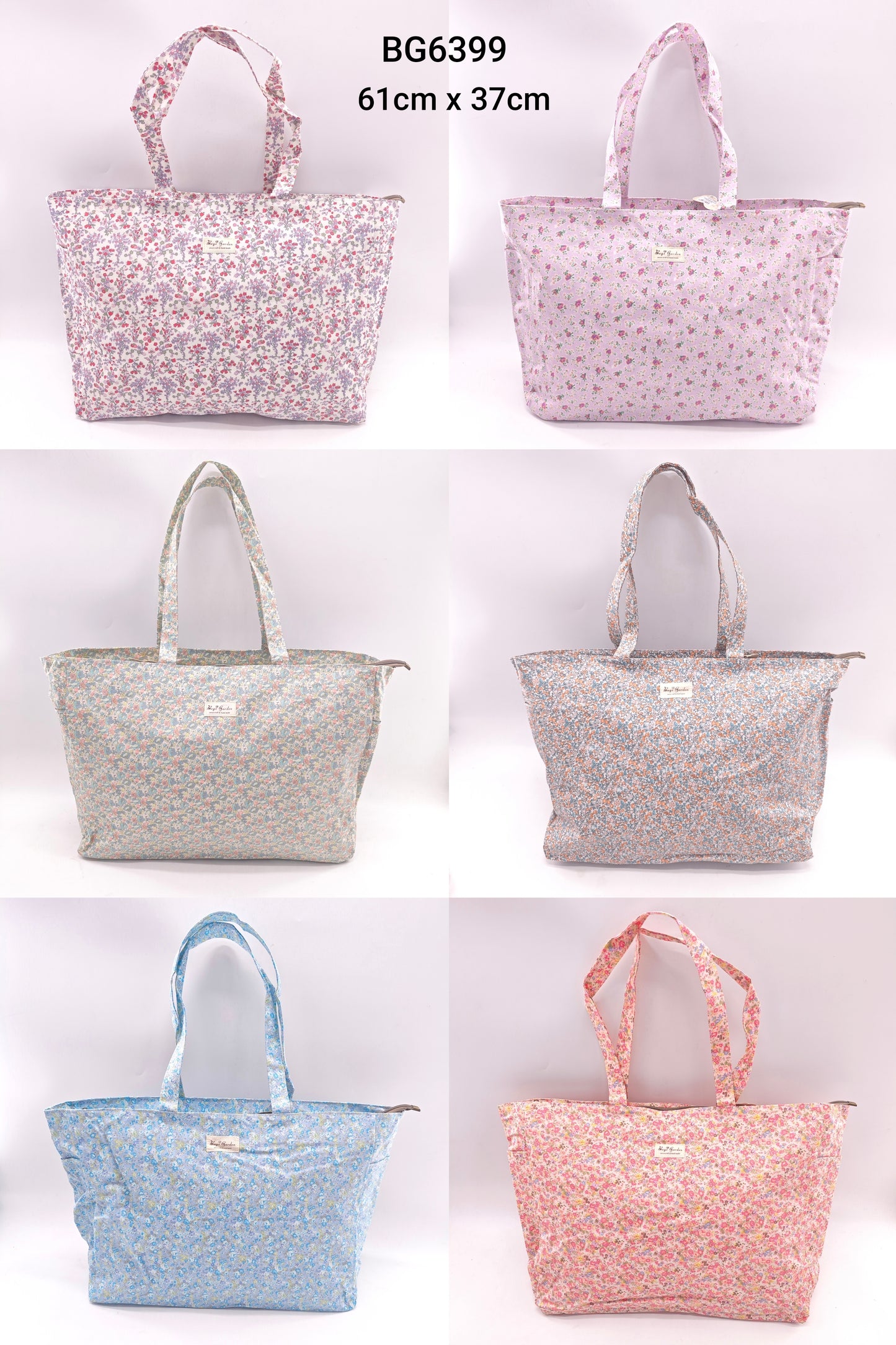 Bolso de playa impermeable de flores