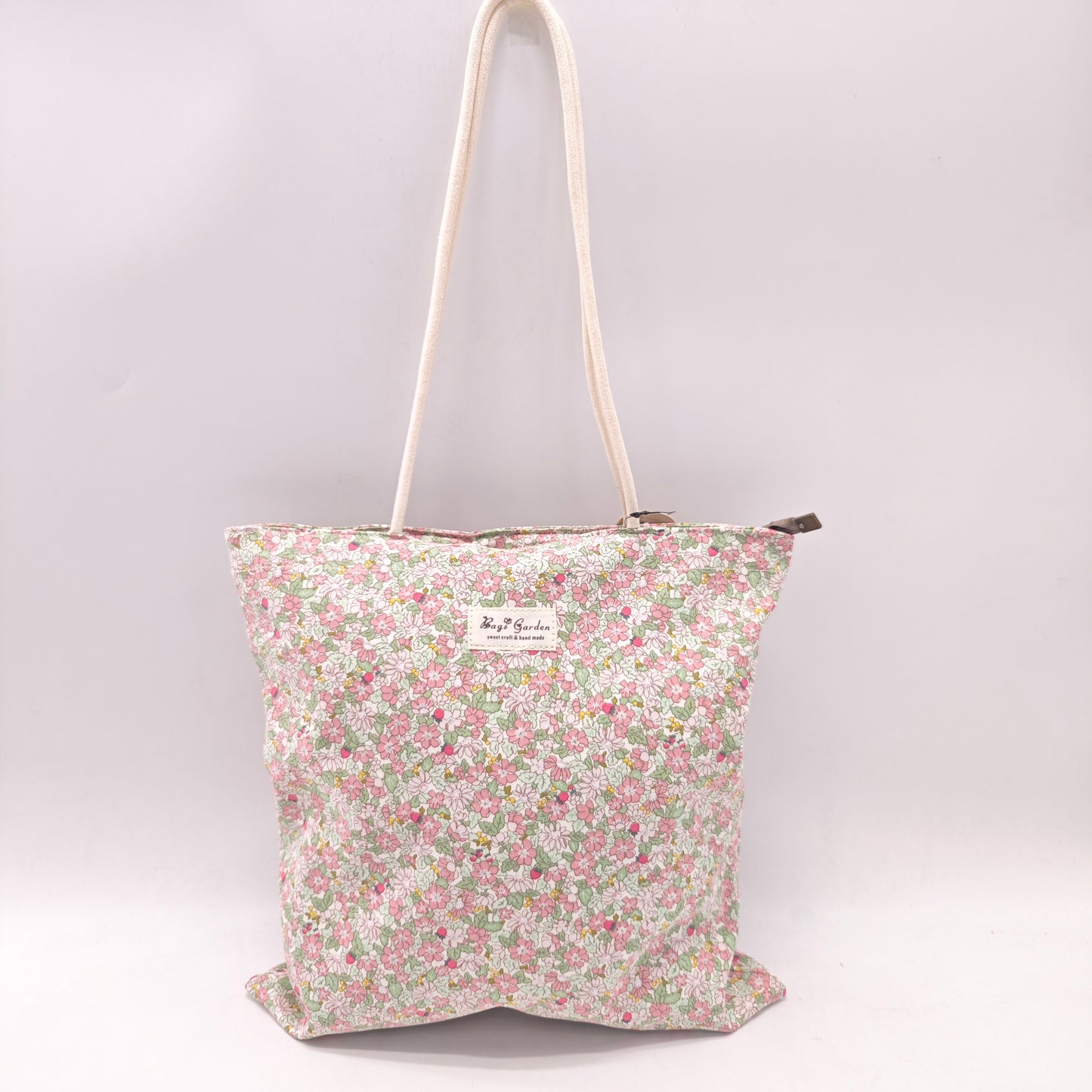 Bolso de Hombro Floral de Algodón