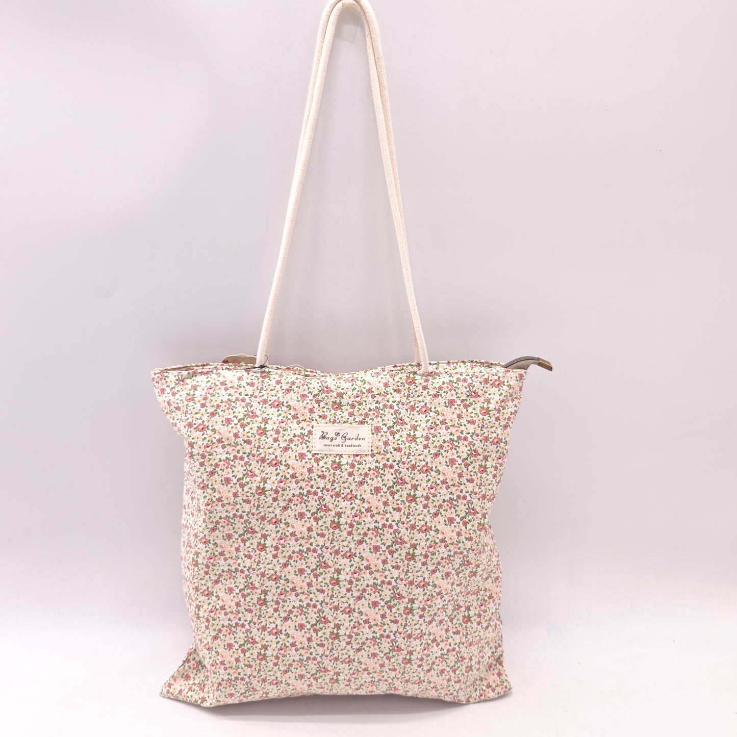 Bolso de Hombro Floral de Algodón