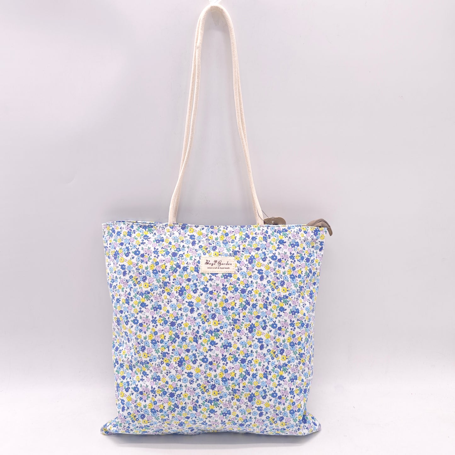 Bolso de Hombro Floral de Algodón