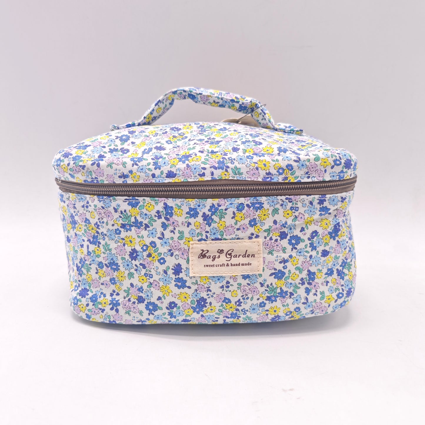 Bolso de Maquillaje Floral de Algodón