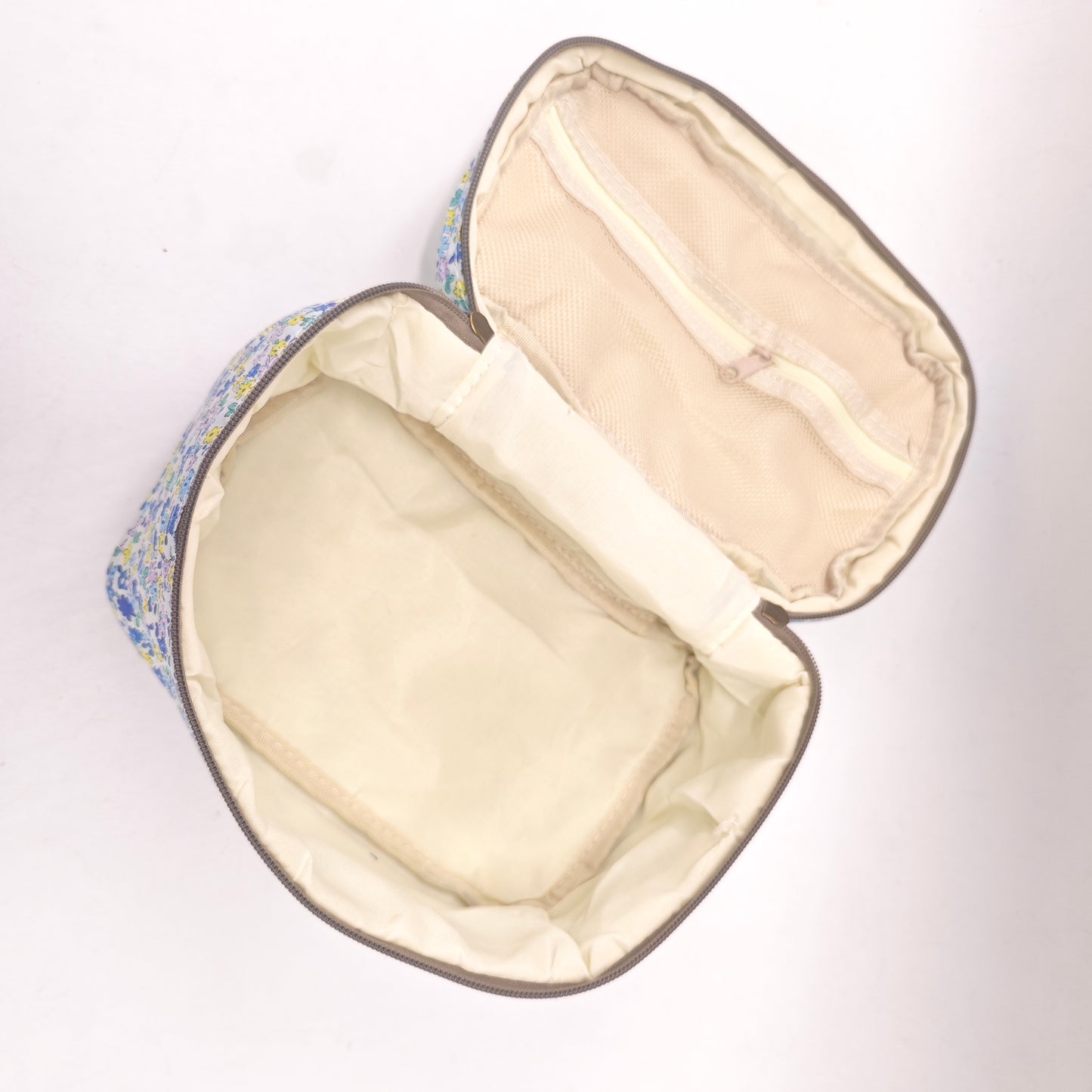 Bolso de Maquillaje Floral de Algodón