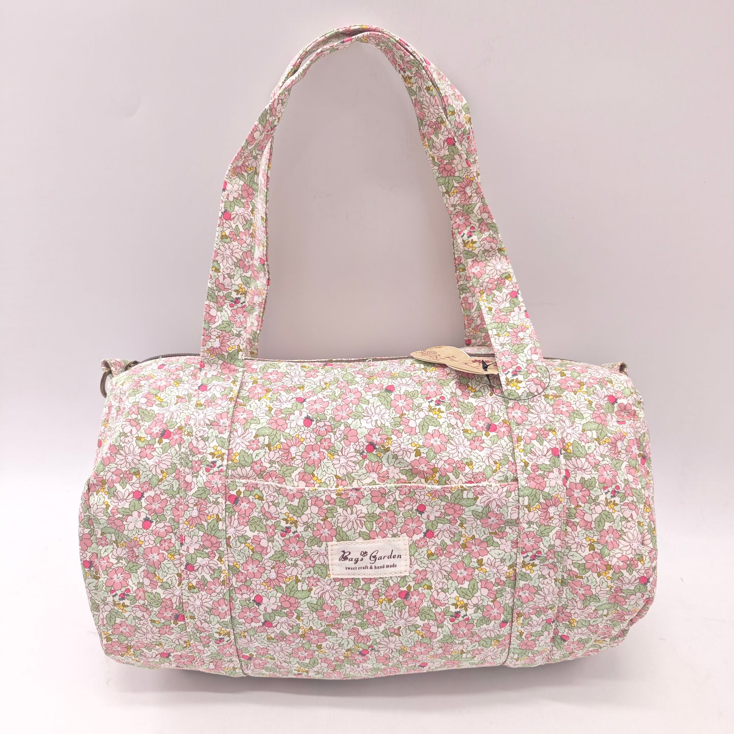 Bolso Barrel de Algodón floral