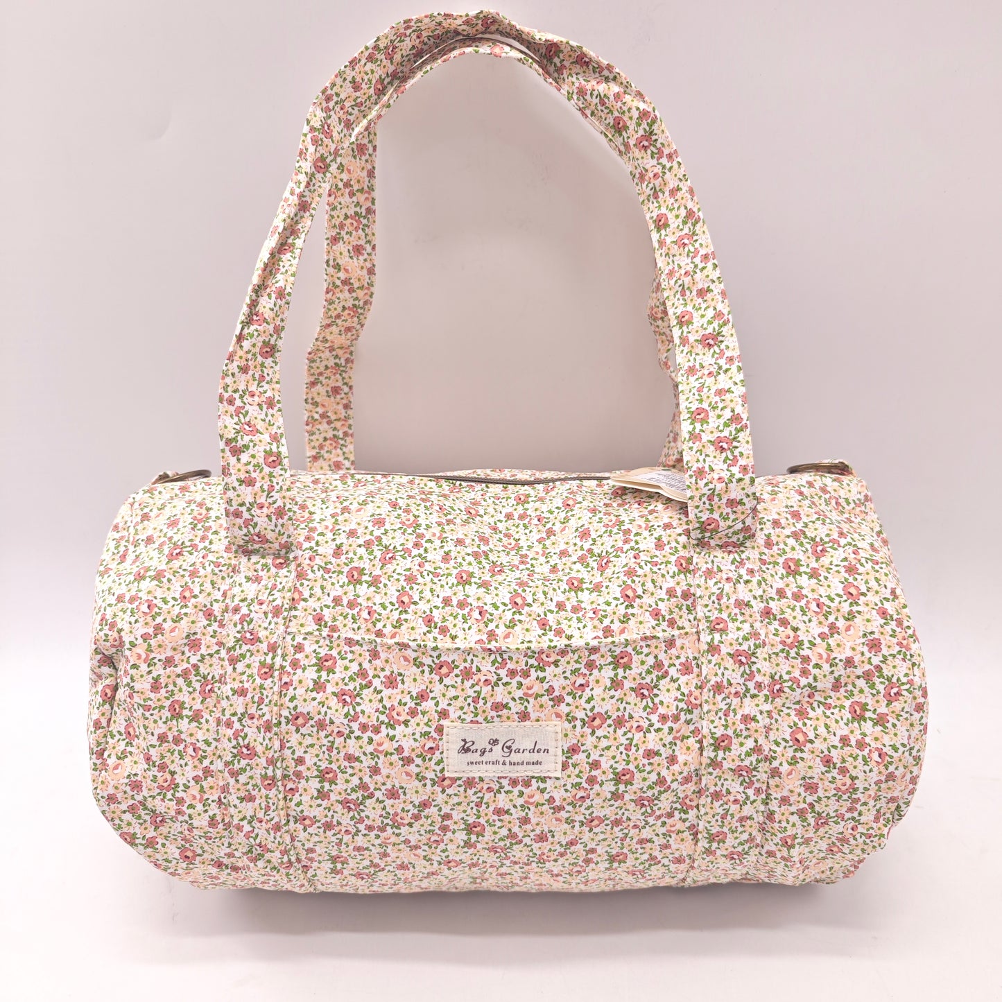 Bolso Barrel de Algodón floral