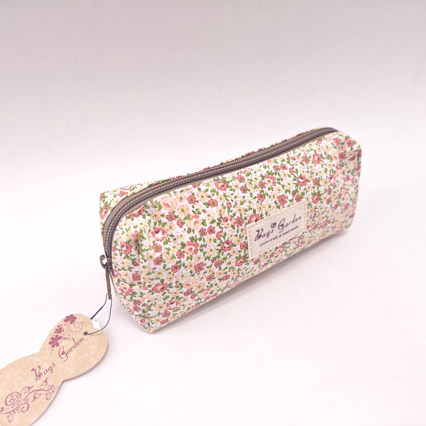 Estuche de algodón con floral