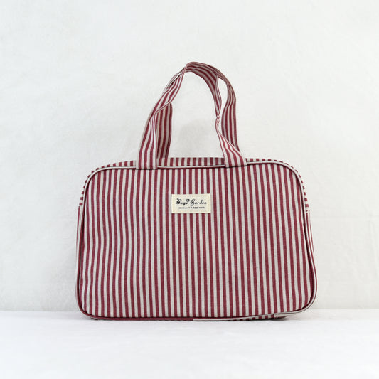 Bolso de mano impermeable a rayas rectangular