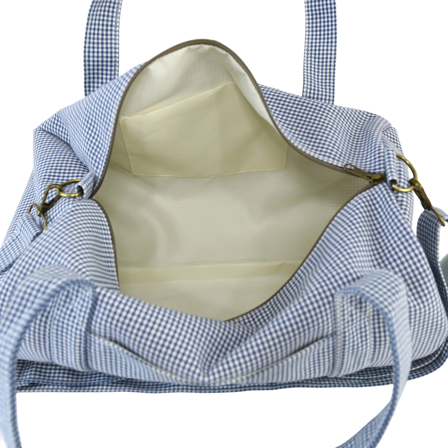 Bolso Barrel de Algodón con Mini Vichy – Estilo y funcionalidad