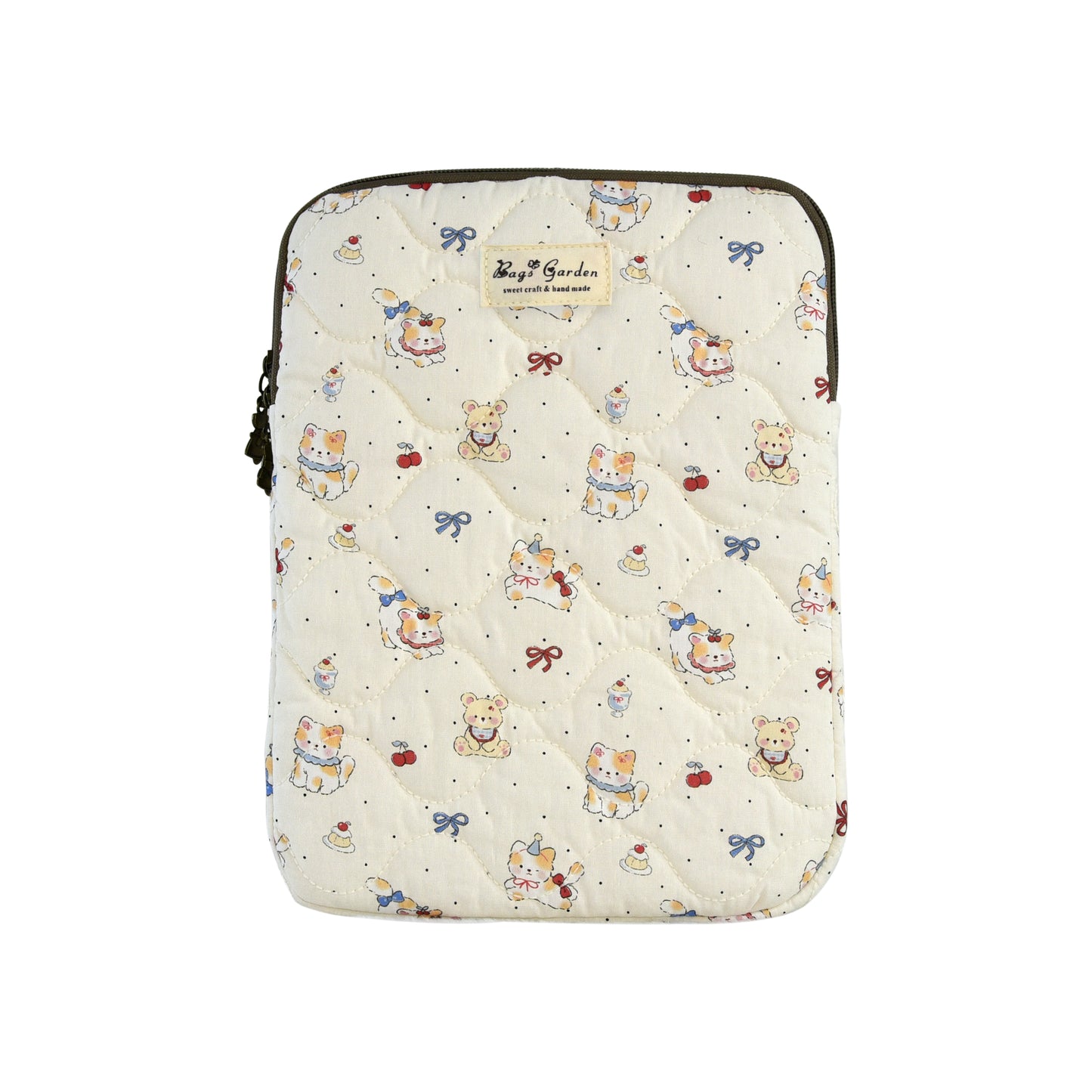 Funda Acolchada de Algodón Cartoon Friends – Para iPad y Tablets hasta 11"