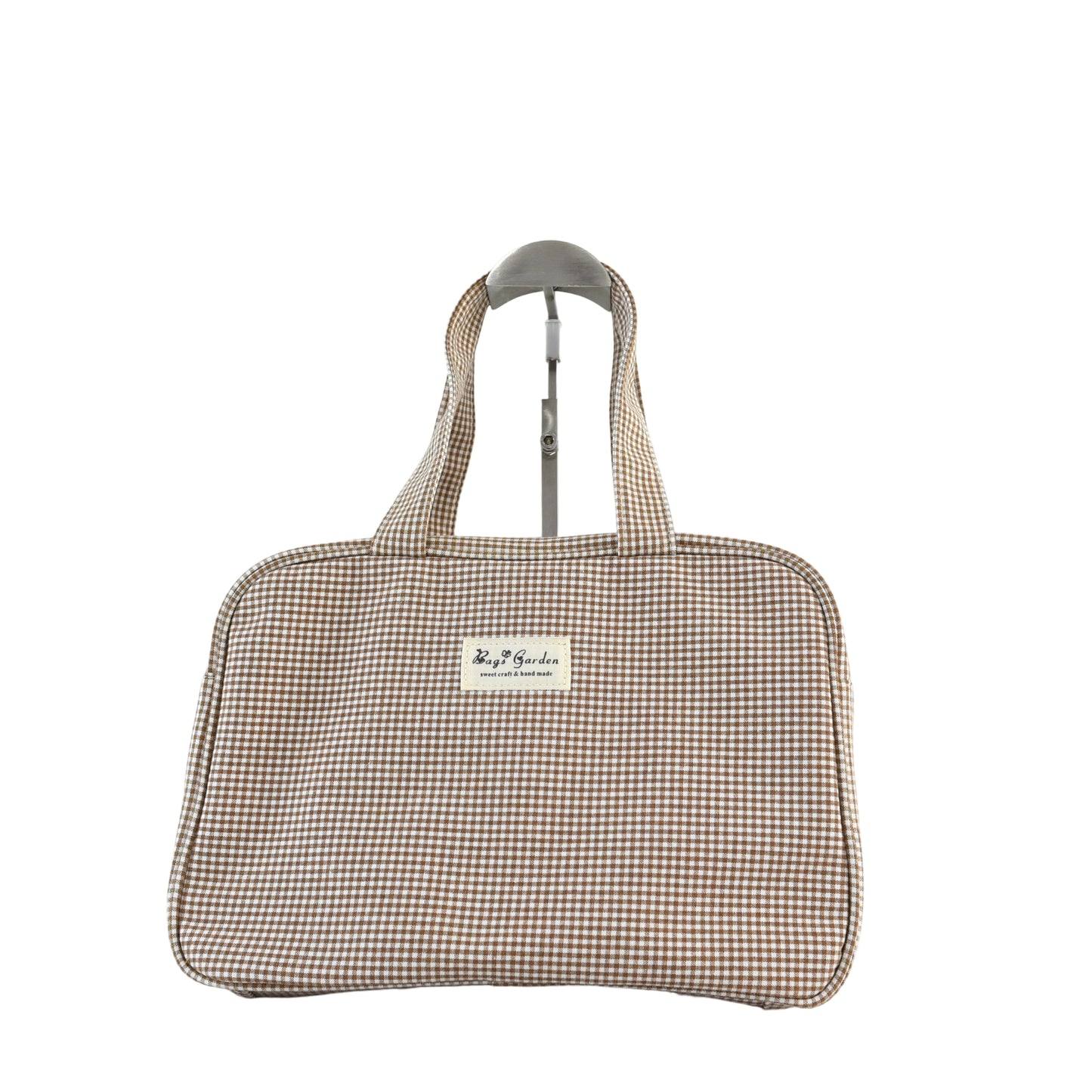 Bolso de mano de algodón mini Vichy