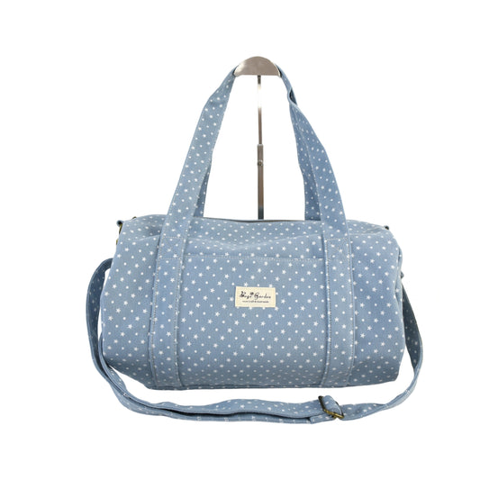 Bolso barrel de algodón con estrellas – Versátil y espacioso