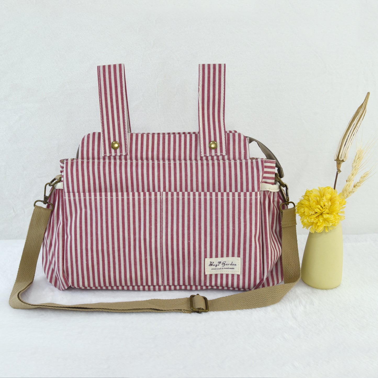 Organizador de Carrito de Bebé Impermeable con rayas