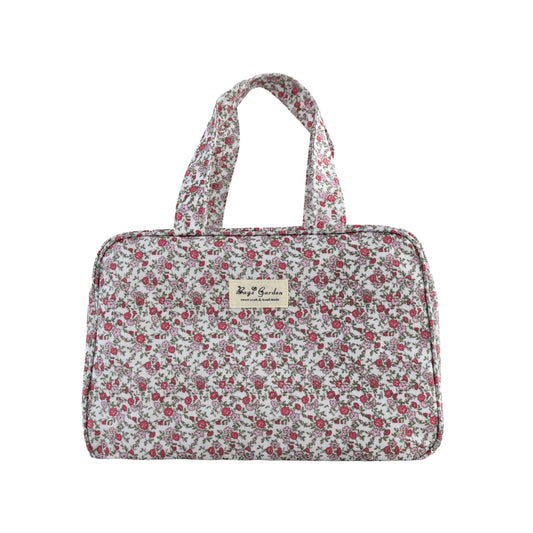 Bolso de mano impermeable con flores rectangular