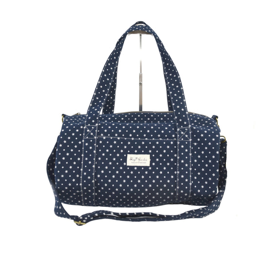 Bolso barrel de algodón con estrellas – Versátil y espacioso