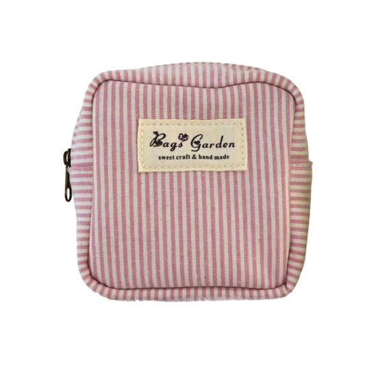 Monedero de algodón mini rayas