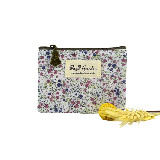 Monedero impermeable de flores