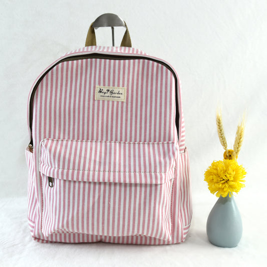 Mochila de algodón rayas