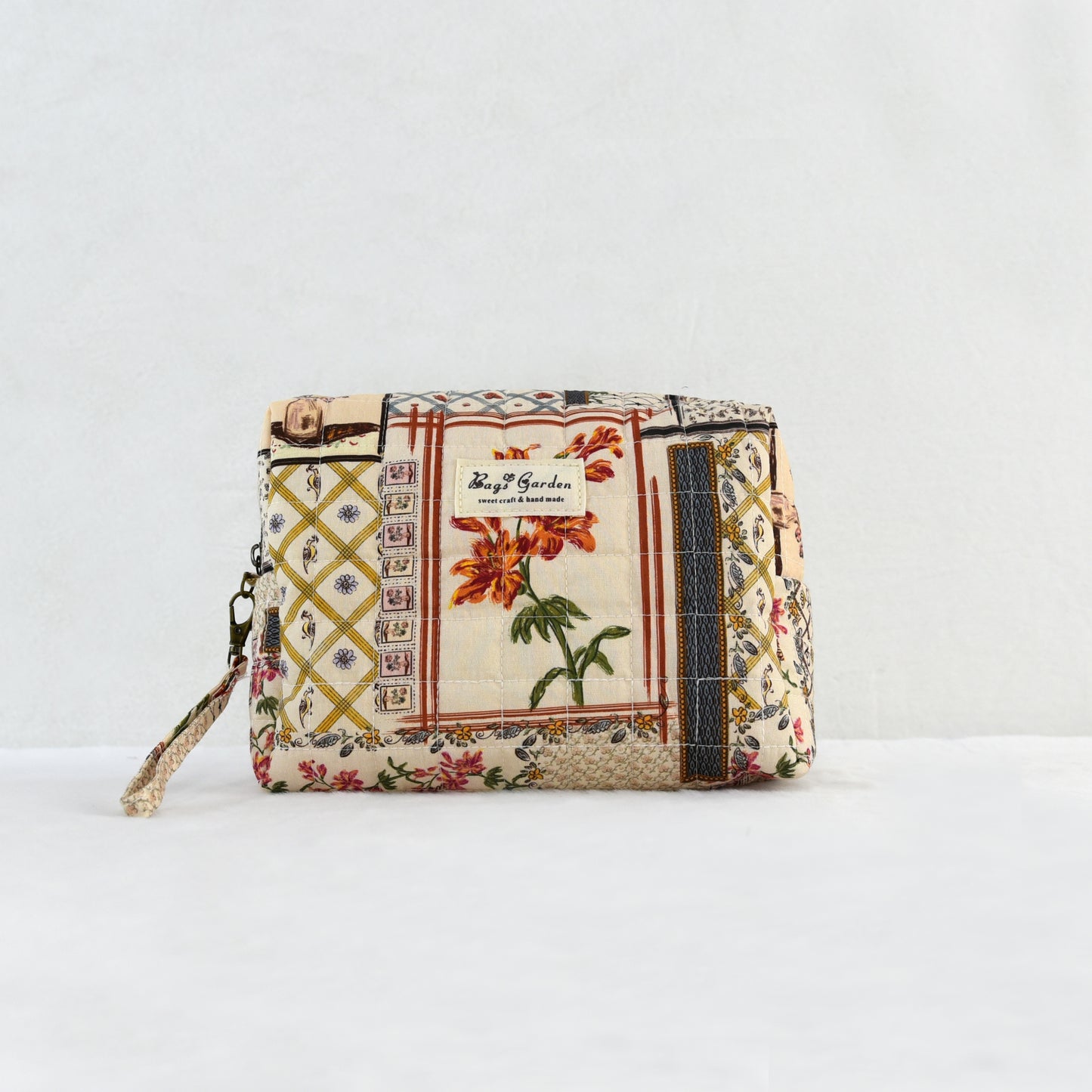 Neceser grande Patchwork Floral Algodón