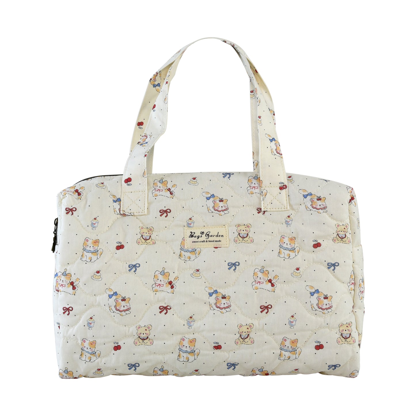 Bolso acolchado de viaje Cartoon Algodón