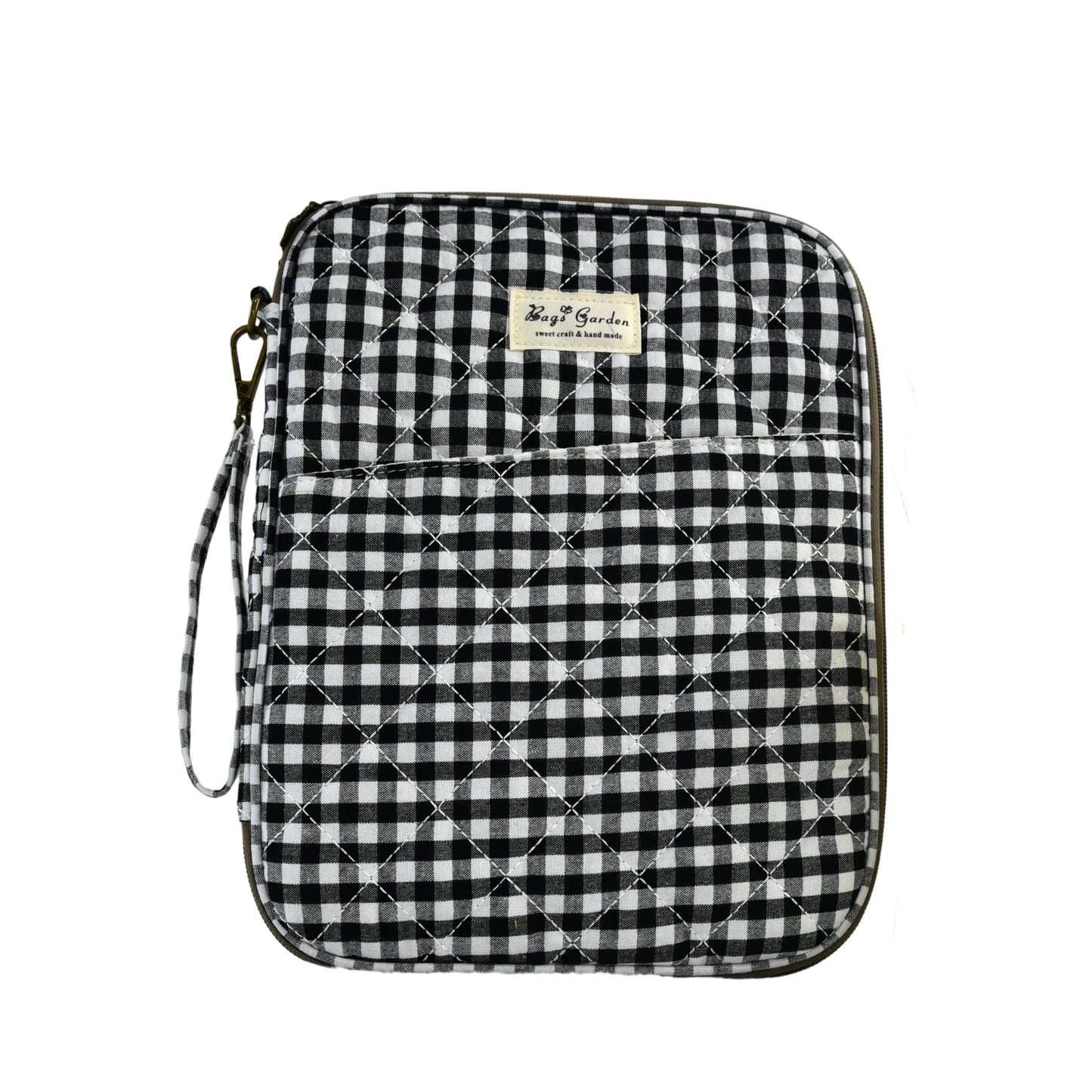 Funda Acolchada de Algodón con Vichy Grande – para iPad y Tablets hasta 11"