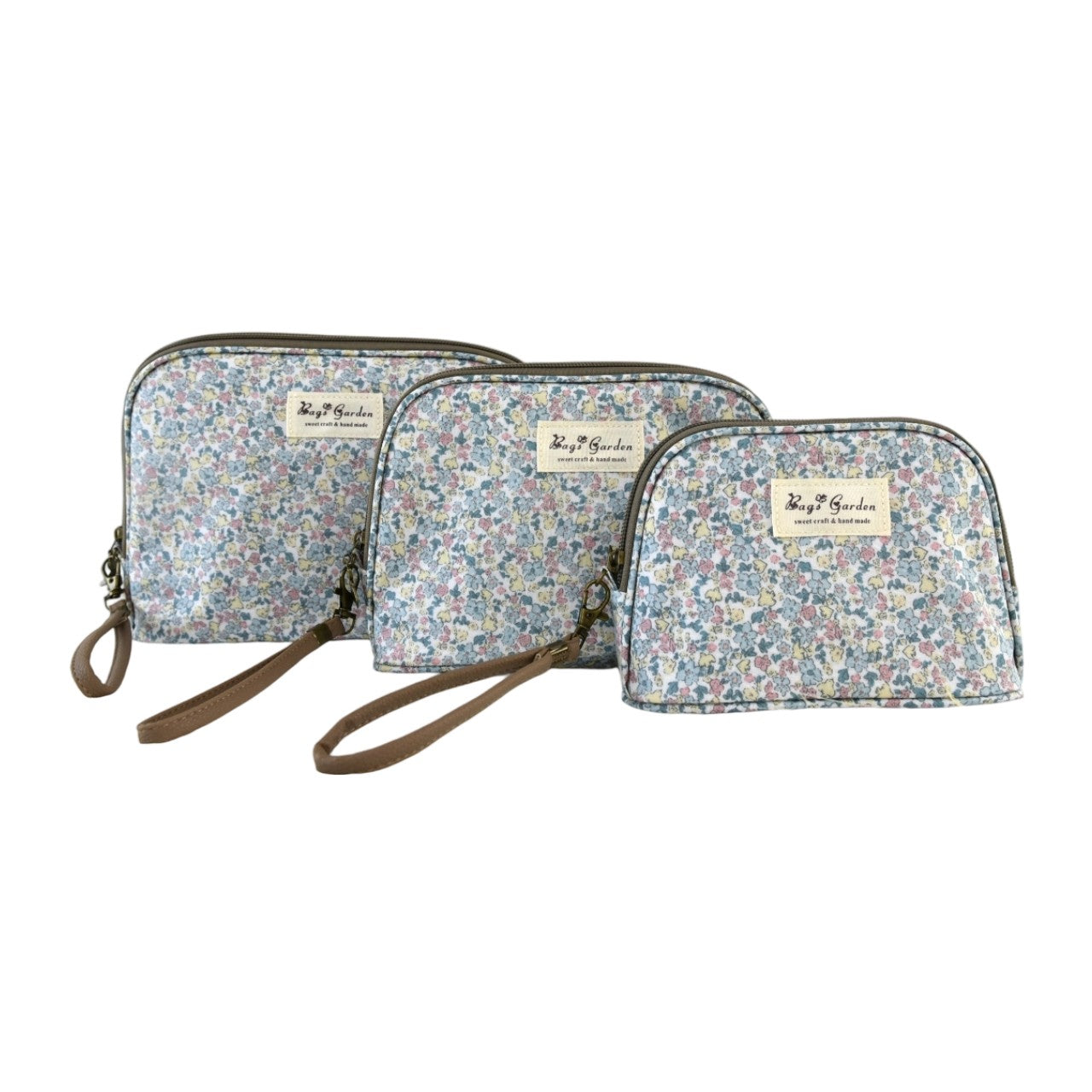 Set de 3 neceseres impermeables flores – Bolsas de aseo multiusos