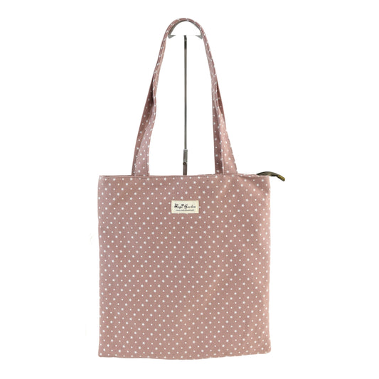 Bolso de hombro de algodón con diseño de estrellas.