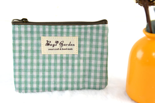 Monedero impermeable de vichy