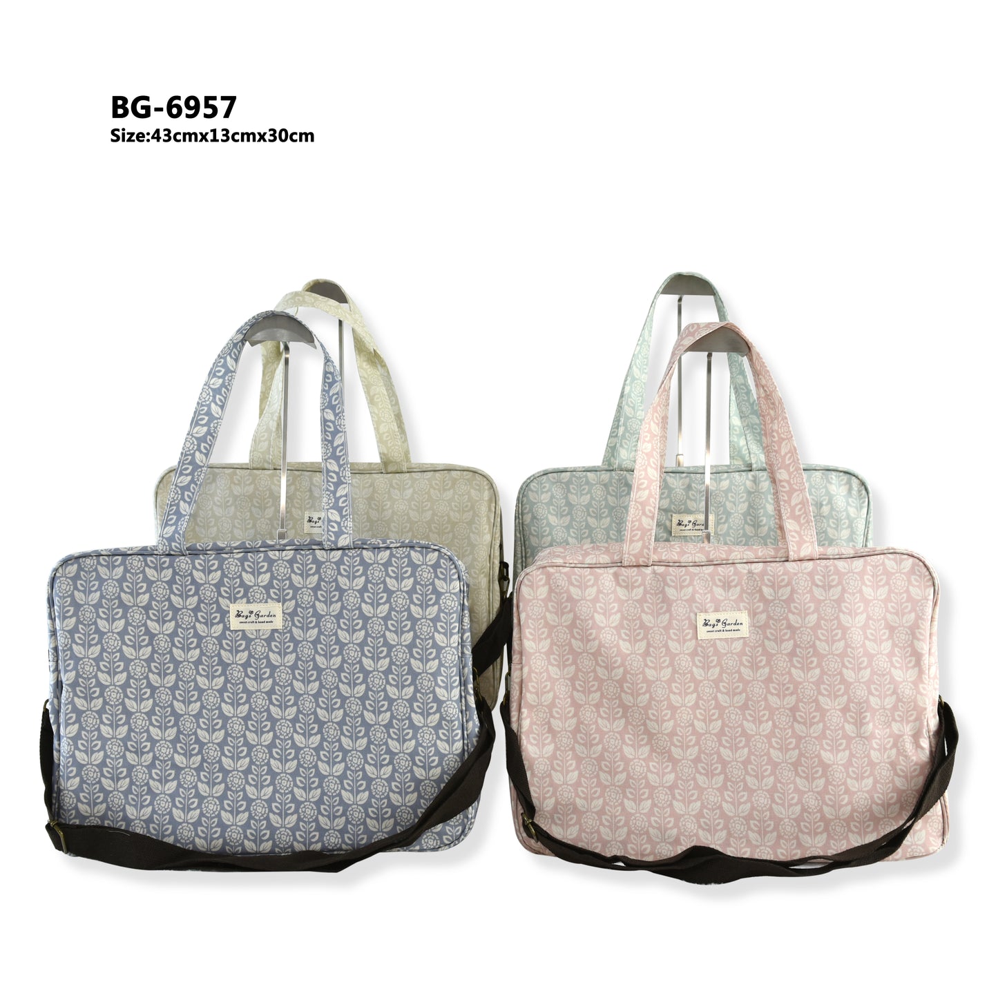 Maletita grande impermeable botánico