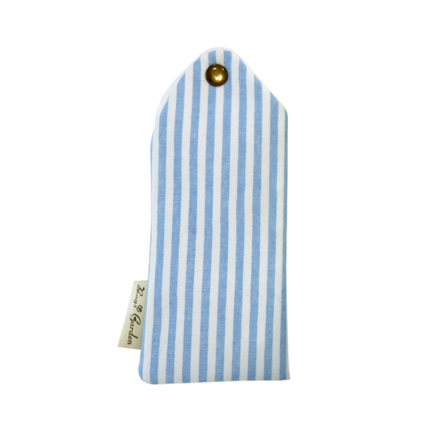 Funda de gafas de algodón con estampado de rayas