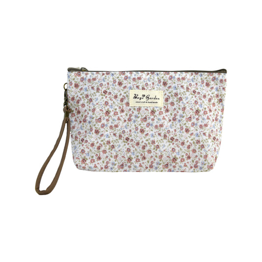 Neceser de impermeable floral con asa lateral desmontable