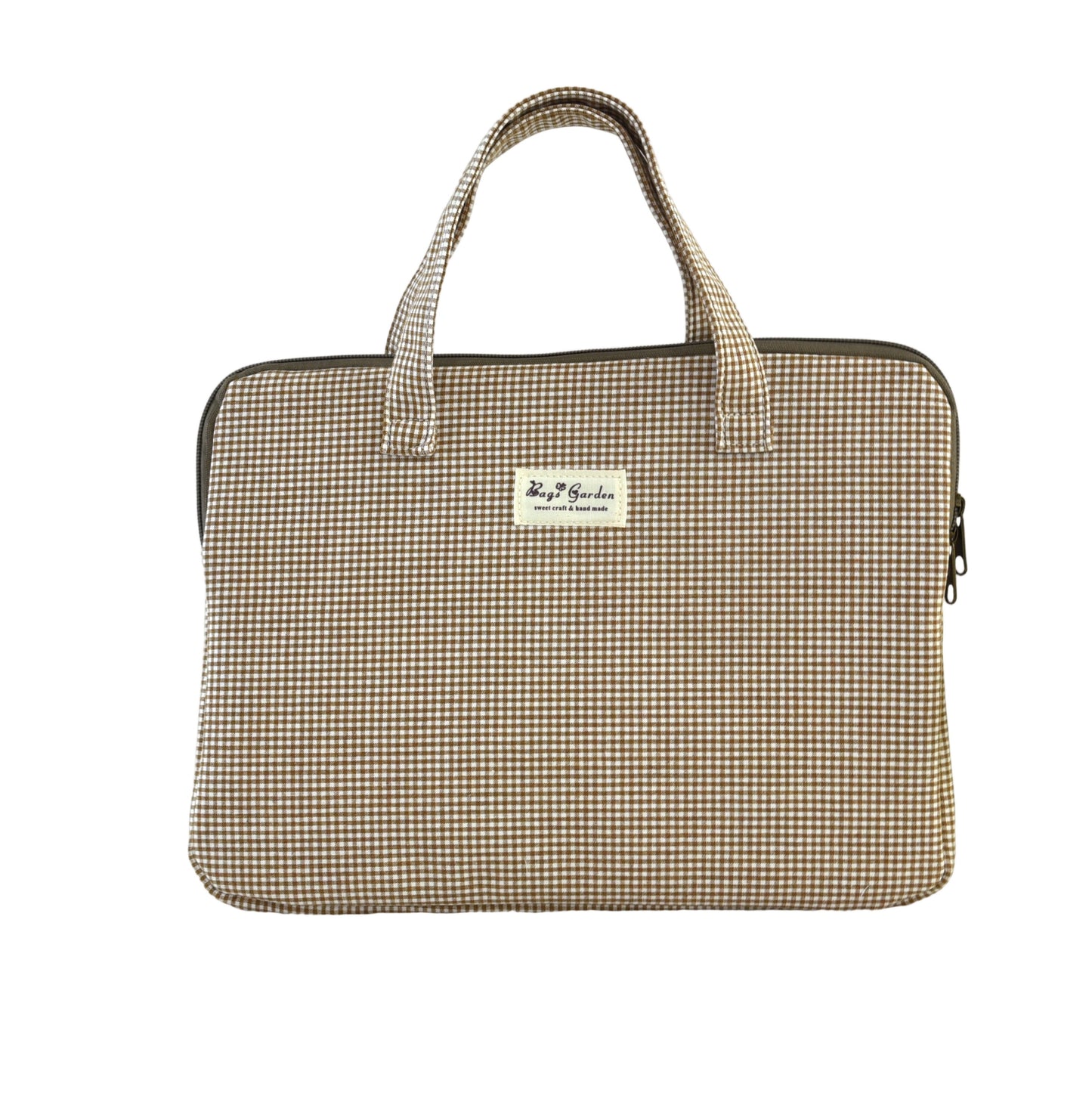 Funda Protectora de Algodón – Mini Vichy | Compatible con portátiles y tablets hasta 13"