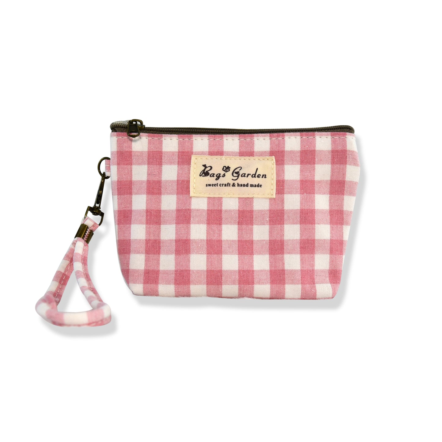 Monedero de algodón vichy