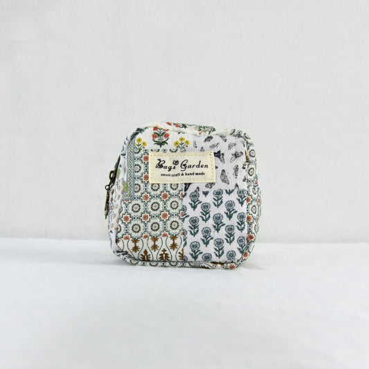 Monedero Patchwork Floral Algodón
